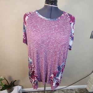 Cato Muted Pink Short Sleeve Top 18/20 (5474)